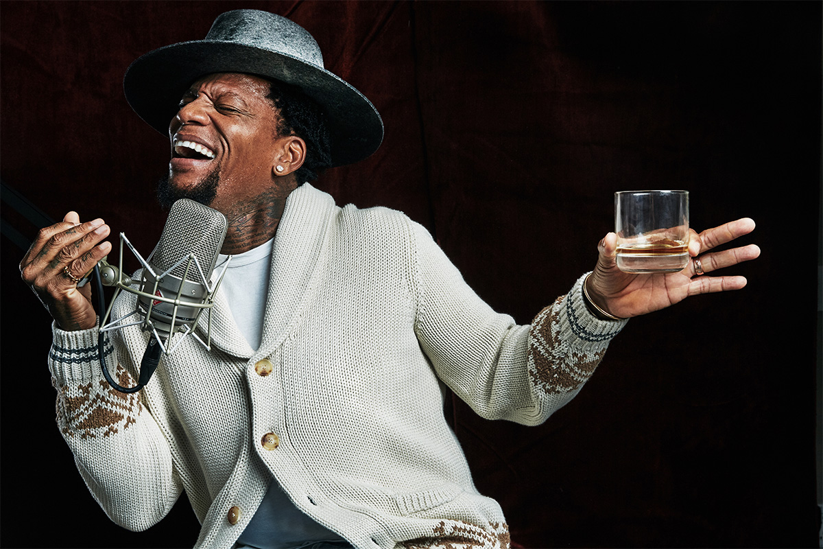 D.L. Hughley on stage